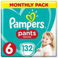 Pampers трусики Pants 6 (15+ кг) 132 шт.