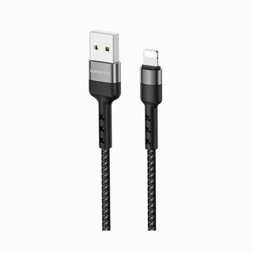 Кабель USB Apple iPhone Lightning Borofone BX34 <черный>