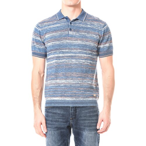 Мужская синяя футболка поло WESTLAND W2556-INK размер XL