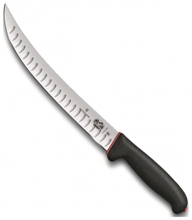 Victorinox Kitchen 5.7223.25D Нож кухонный victorinox fibrox, стальной, разделочный, лезвие 250мм, прямая заточка, черный