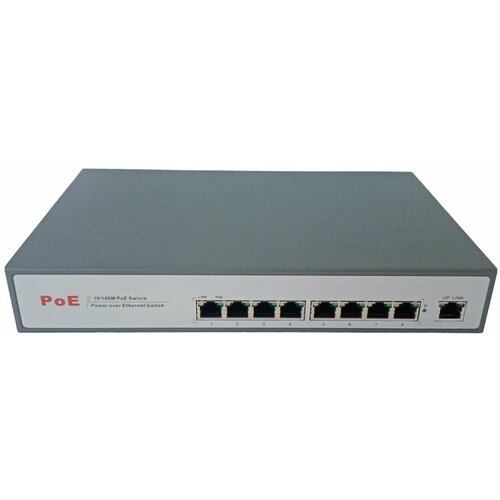 Коммутатор HTV-POE3108-at 8 портовый PoE 10100 Mbps 1 UpLink 1150000₽