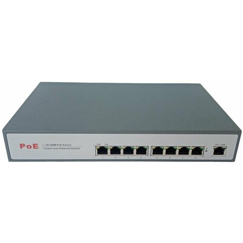 Коммутатор HTV-POE3108-at 8 портовый PoE 10/100 Mbps + 1 UpLink