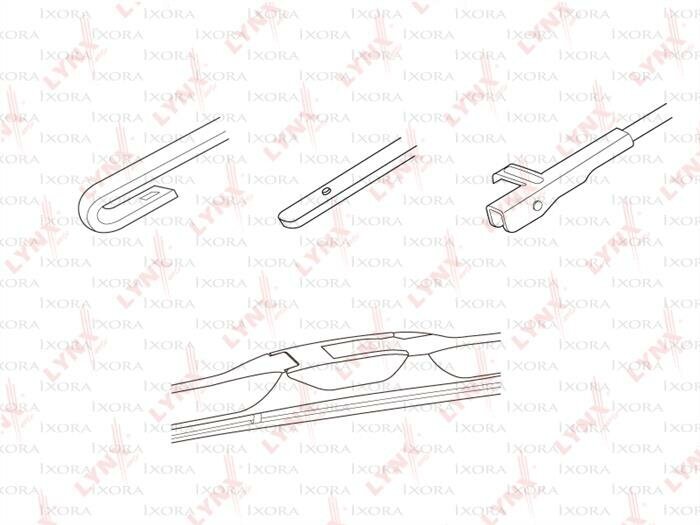 Щетка стеклоочистителя LYNXauto - фото №7