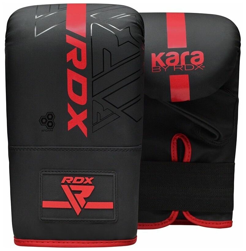 Снарядные перчатки RDX F6 KARA черно-красные