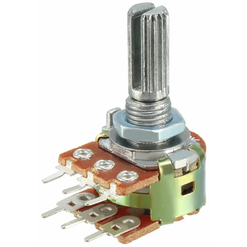 Сдвоенный переменный резистор (потенциометр) 16к2 на 50 кОм 5 шт