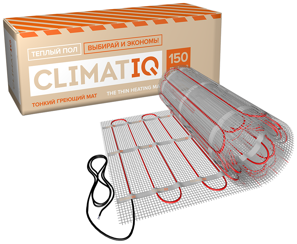 Тонкий самоклеящийся греющий мат CLIMATIQ MAT 0,5м² 206006