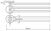 Держатель BEMETA Alfa 102404101 хром