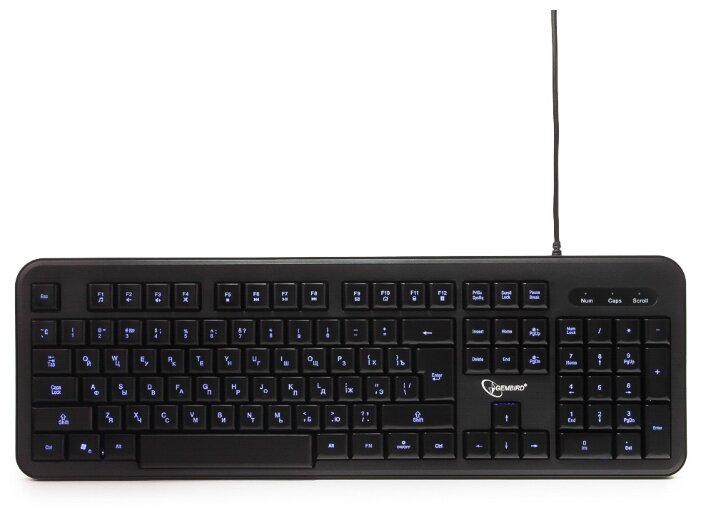 Клавиатура Gembird KB-200L Black USB — купить по выгодной цене на Яндекс.Маркете