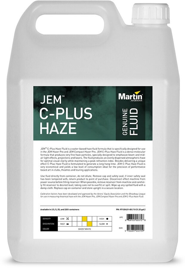 Martin C-Plus Haze Fluid 5 L Жидкость для генерат. тумана Jem Compact Hazer Pro