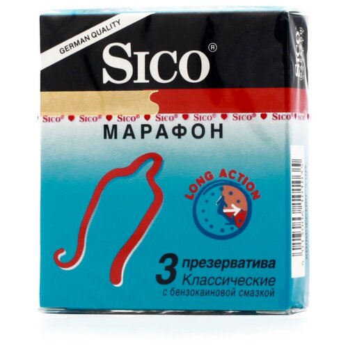 фото Презервативы Sico Марафон 3 шт.