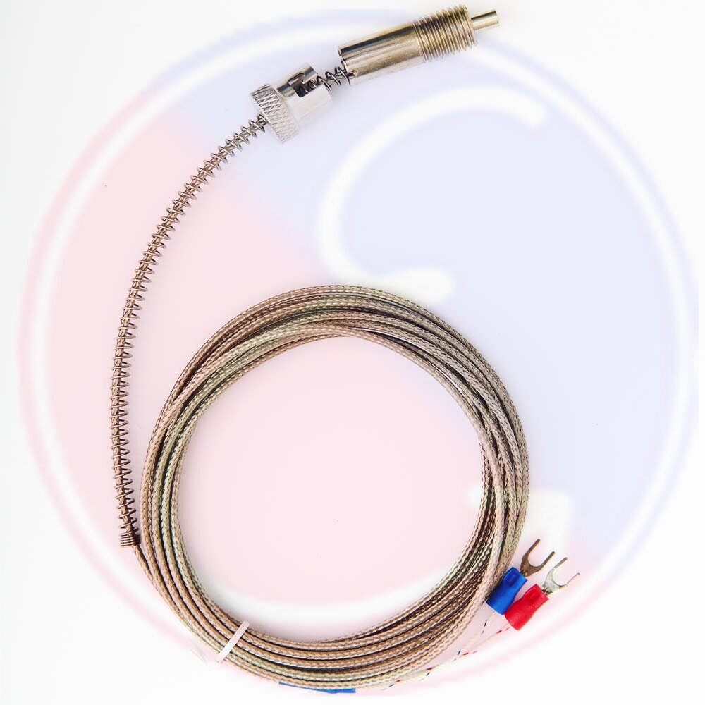 Термопара для экструдера, гранулятора, ТПА, ТИП К 0-400 градусов Цельсия (кабель 3 м) байонетный разъем (с поворотной защелкой) - фотография № 5