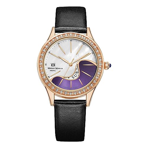 Наручные часы Mikhail Moskvin, золотой, черный наручные часы mikhail moskvin fashion женские механические часы михаил москвин белый