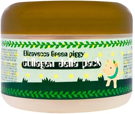 Маска для лица Elizavecca Green Piggy Collagen Jella Pack с коллагеном 100г - фото №10