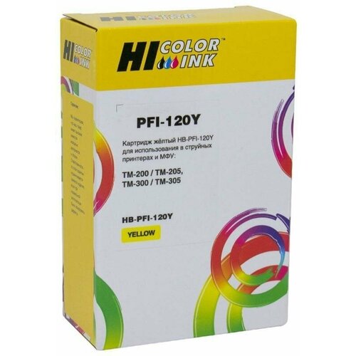 картридж hi black pfi 120m для canon tm 200 205 300 305 m Картридж Hi-Black (PFI-120Y) для Canon TM-200/205/300/305, Y