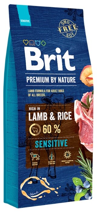 Корм для собак Brit Premium by Nature Sensitive Lamb & rice