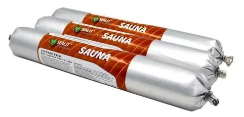 Sealit Sauna акриловый герметик для бань и саун, 900гр, Бук - фотография № 3