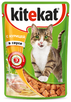 Корм для кошек Kitekat (0.085 кг) 1 шт. Сочные кусочки. С курицей в соусе 0.085 кг 1
