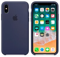 Чехол Apple силиконовый для iPhone X black