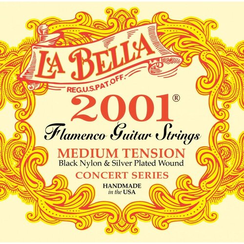 Струны для классической гитары LA BELLA 2001FM 2001 Flamenco Medium