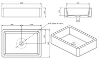 Раковина 60 см Sanindusa Note 109950 белый