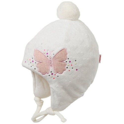 шапка modniki для девочки демисезонная со стразами р56 цв малиновый Шапка TuTu, размер 38-40, белый