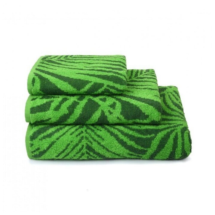 Полотенце махровое Tropical color 100х150 см цвет зелёный