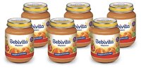 Пюре Bebivita абрикос (с 5 месяцев) 100 г, 6 шт.