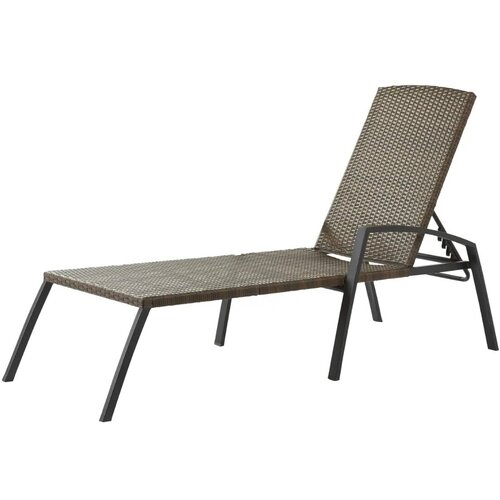 Шезлонг Zena Fix 65x204x77 см полиротанг цвет коричневый
