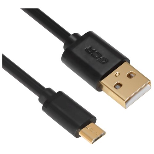 фото Кабель greenconnect usb - microusb (gcr-ua8mcb6-bb2sg-0.3m) 0.3 м черный