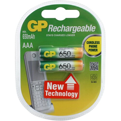  GP R3, 650 mAh (2*BL) NiMh 65AAAHC-2DECRC2/5DECRC2