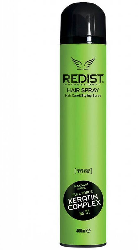 REDIST Professional Лак для волос экстрасильной фиксации с кератиновым комплексом Hair Spray Care&Styling KERATIN COMPLEX, 400 мл