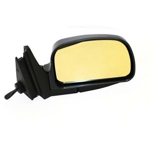 Зеркало боковое правое ВАЗ 2104, 2105, 2107 модель ЛТ-5 А с тросовым приводом регулировки, с сферическим противоослепляющим отражателем золотистого тона. Без системы Обогрева.