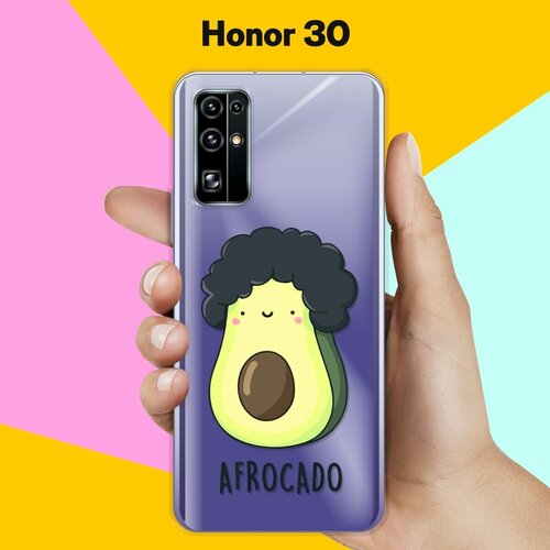 Силиконовый чехол Афрокадо на Honor 30 силиконовый чехол на honor 30 хонор 30 космос 6