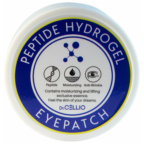 Гидрогелевые патчи с пептидами Peptide Hydrogel Eye Patch, Dr.CELLIO, 8809674290456