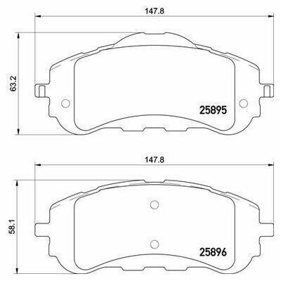 Колодки тормозные для автомобилей Peugeot 308 II (13-) дисковые передние TRIALLI