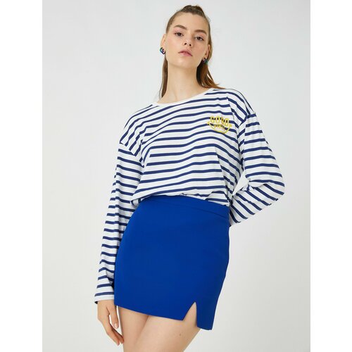 фото Лонгслив koton, размер m, синий