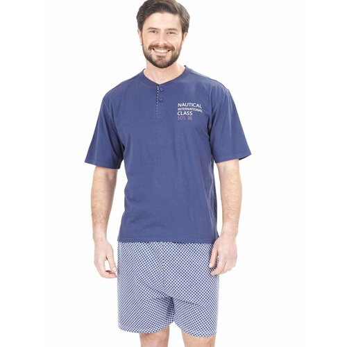 Пижама Kayser, размер XL, белый, синий