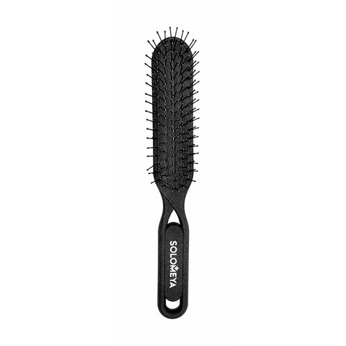 Био-расческа для распутывания сухих и влажных волос из натурального кофе / Solomeya Detangler Bio Hairbrush for Wet & Dry Hair