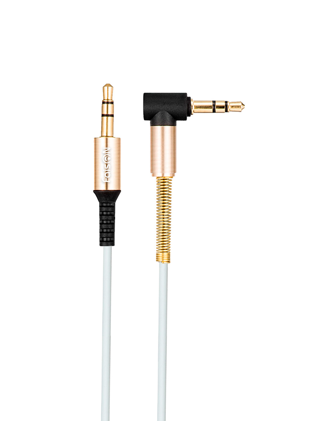 AUX кабель, Jack 3,5mm(m) - Jack 3,5mm(m) FaisON HUPA02, 2.0м, цвет: белый