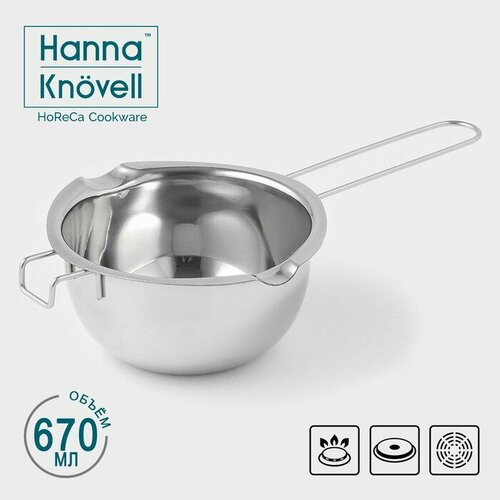 Миска из нержавеющей стали для водяной бани Hanna Knövell, 670 мл, 16×7 см