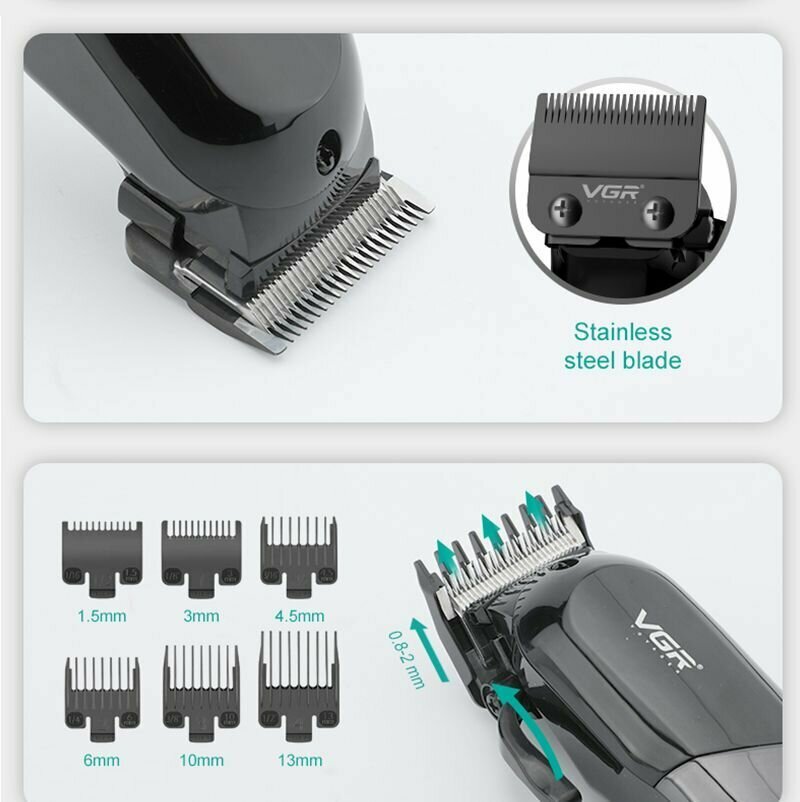 Триммер VGR Voyager V-118 Professional Hair Clipper - фотография № 8