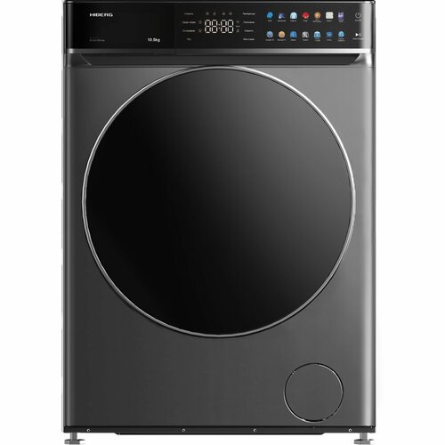 Стиральная машина HIBERG I-DDQ11 1014 SD инвертор прямой привод 105 кг загрузка 1400 обмин стирка с паром цвет темно-серый 7624000₽
