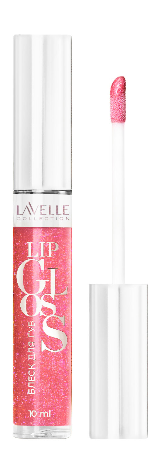 LAVELLE COLLECTION Блеск для губ Lip Gloss Silver, 10 мл, 47 розово-кремовый искрящийся