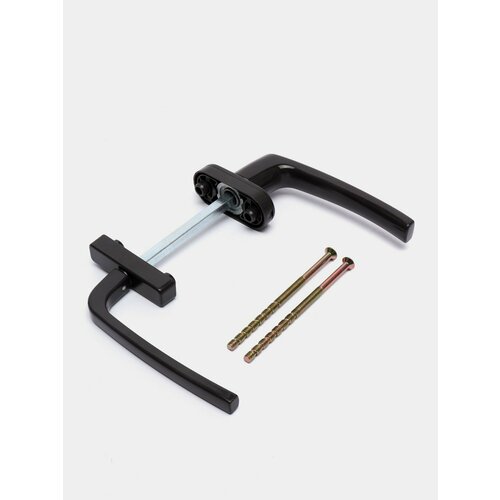 Двусторонняя балконная ручка для пластиковой двери асимметрия Цвет Коричневый 1299₽