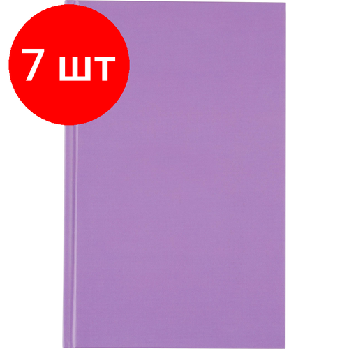 Комплект 7 штук, Бизнес-тетрадь А5.80л,7БЦ мат. лам, тон. бл, кл, Attache Bright colours сирен