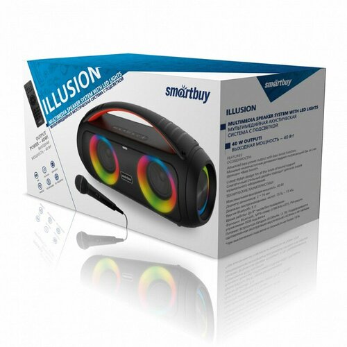 Акустическая система Smartbuy ILLUSION, 40Вт, Bluetooth, MP3, FM-радио, микрофон (SBS-5450), цена за 1 шт