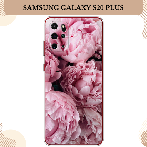 Силиконовый чехол Нежные пионы на Samsung Galaxy S20 Plus / Самсунг Галакси S20 Плюс пластиковый чехол пионы голубые на samsung galaxy s20 самсунг галакси s20 плюс