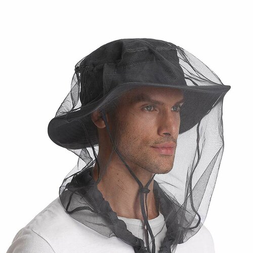 Антимоскитная сетка на голову черная