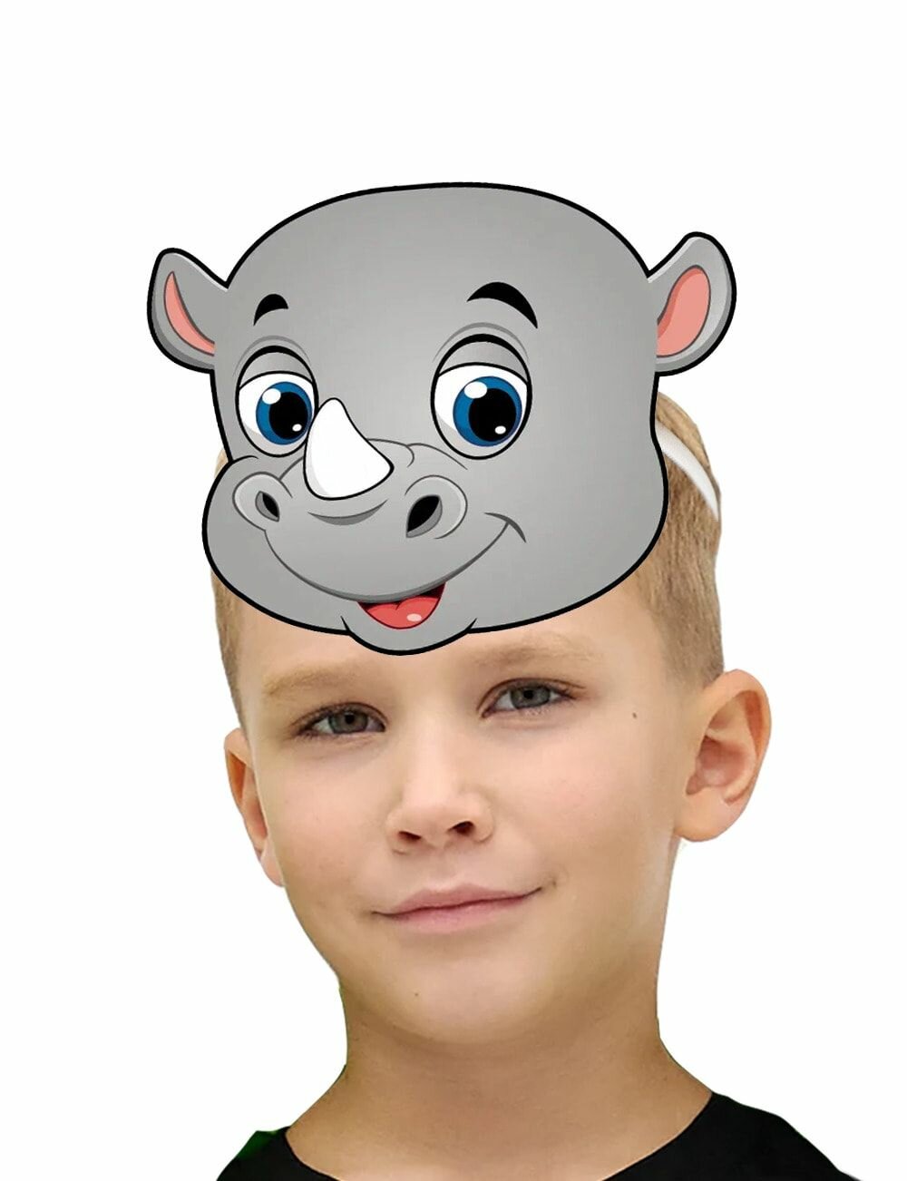 Карнавальная маска носорог детская