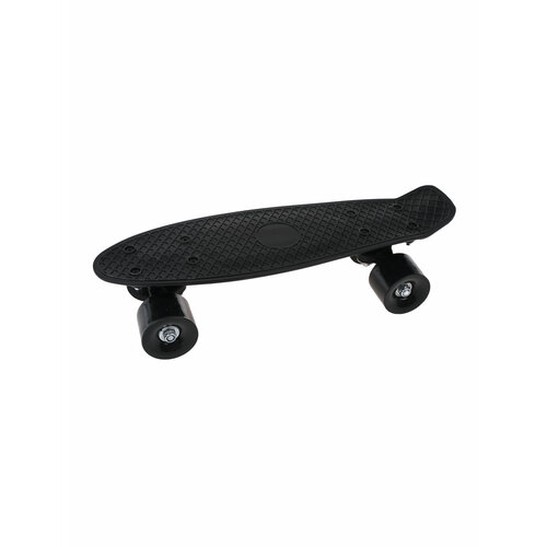 фото Скейтборд детский с большими колесами чёрный наша игрушка